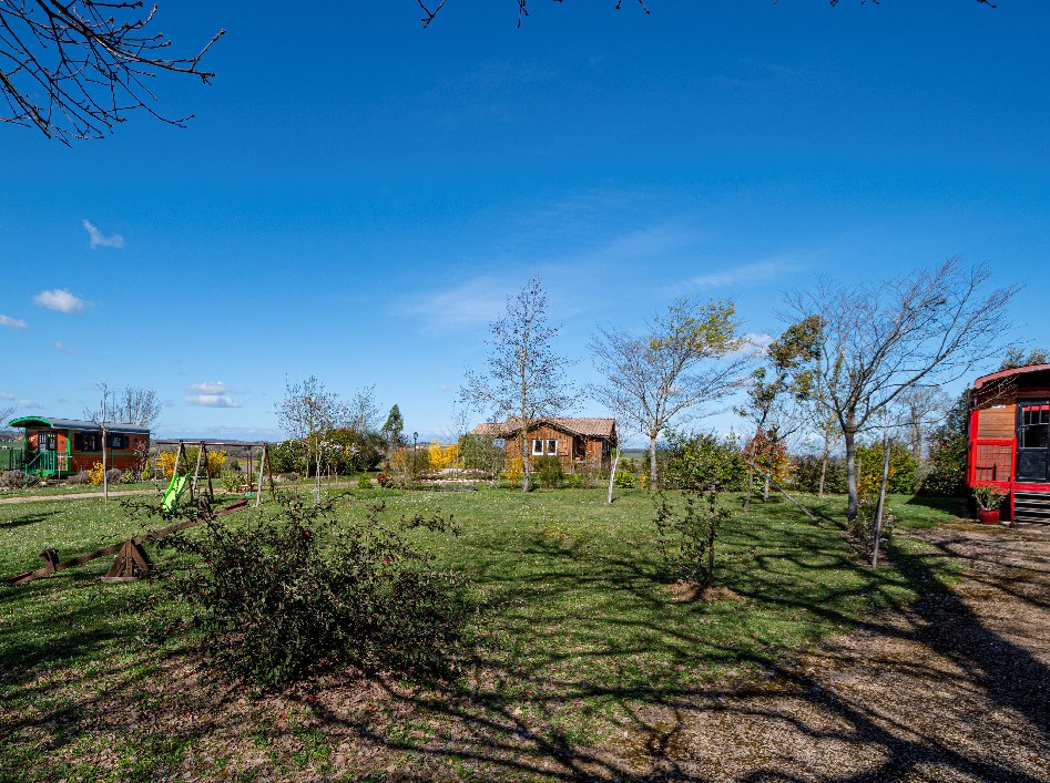 Le domaine, les chalets et roulottes